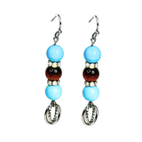 Turquoise and Tiger Eye Earrings