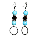 Turquoise and Tiger Eye Earrings