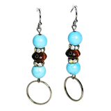 Turquoise and Tiger Eye Earrings