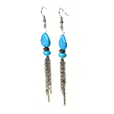 Howlite Chain Earrings