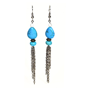 Howlite Chain Earrings