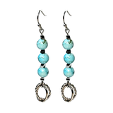 Turquoise and Hematite Earrings