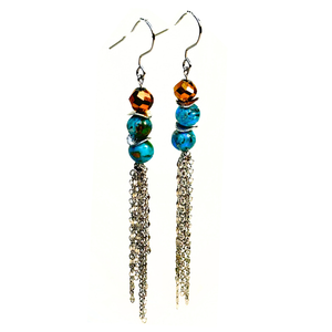 Imperial Jasper Chain Earrings