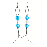 Turquoise Glass Earrings