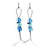 Turquoise Glass Earrings