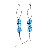 Turquoise Glass Earrings