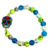 Halloween and Sugar Skull Inspired Charm Women's Bracelet