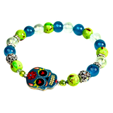 Halloween and Sugar Skull Inspired Charm Women's Bracelet