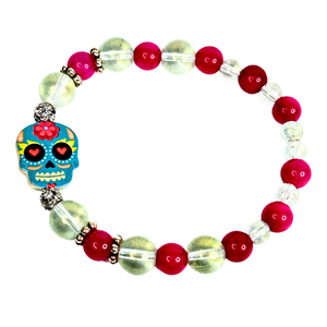 Halloween and Sugar Skull Inspired Charm Women's Bracelet