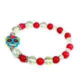 Halloween and Sugar Skull Inspired Charm Women's Bracelet