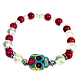 Halloween and Sugar Skull Inspired Charm Women's Bracelet