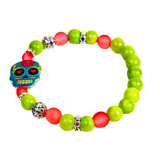 Halloween and Sugar Skull Inspired Charm Women's Bracelet