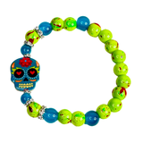 Halloween and Sugar Skull Inspired Charm Women's Bracelet