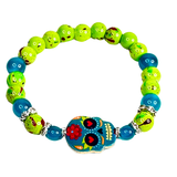 Halloween and Sugar Skull Inspired Charm Women's Bracelet