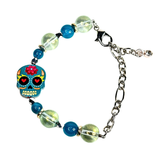 Halloween and Sugar Skull Inspired Charm Women's Bracelet