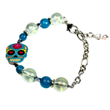 Halloween and Sugar Skull Inspired Charm Women's Bracelet