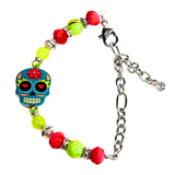 Halloween and Sugar Skull Inspired Charm Women's Bracelet