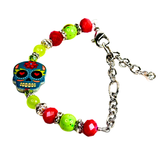 Halloween and Sugar Skull Inspired Charm Women's Bracelet