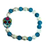 Halloween and Sugar Skull Inspired Charm Women's Bracelet