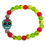 Halloween and Sugar Skull Inspired Charm Women's Bracelet